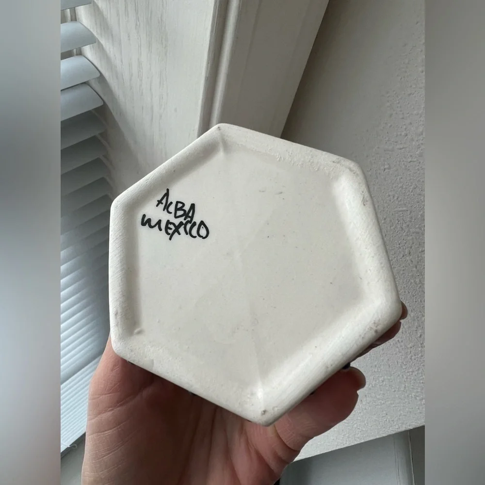 Talavera Mexican Art Pottery Lidded Ceramic Jewelry Trinket Box Alba Mexico - Picture 5 of 11